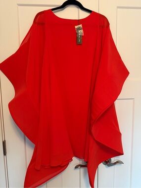 NWT Gracia Cold Shoulder Kimono Sleeve Swing Dress